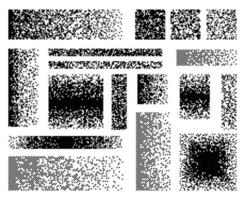 Disappear square pixel mosaic pattern of dissolve vector