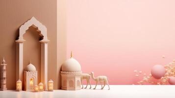 Eid al Adha Holiday Background. Illustration photo