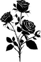 Roses - High Quality Vector Logo - Vector illustration ideal for T-shirt graphic