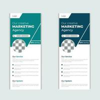 Print roll up banner design for your business vector