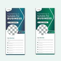 Creative corporate and business roll up banner design template vector