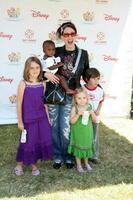 Joely Fisher and Her children, at A Time For Heroes Celebrity Carnival benefiting the Elizabeth Glaser Pediatrics AIDS Foundation at the Wadsworth Theater Grounds in Westwood , CA June 7, 2009 photo