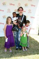 Joely Fisher and Her children, at A Time For Heroes Celebrity Carnival benefiting the Elizabeth Glaser Pediatrics AIDS Foundation at the Wadsworth Theater Grounds in Westwood , CA June 7, 2009 photo