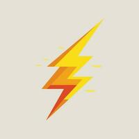 A drawing of a lightning bolt. vector