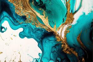 Marble ink abstract art from exquisite original painting for abstract background, colorful. Painting was painted on high quality paper texture to create smooth background photo
