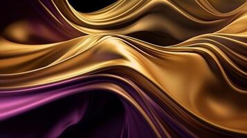 Uncommon Foundation with Wave Shinning Gold and Purple Point Silk Surface. Creative resource, photo