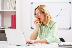 A businesswoman in her office photo