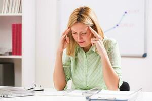 A businesswoman in her office photo