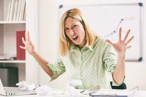 A businesswoman in her office photo