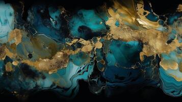 Theoretical Brilliant Blue Jade establishment. photo