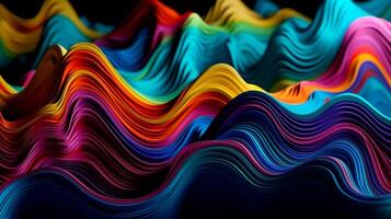 Shinning Multicolored Wave Foundation. Creative resource, photo