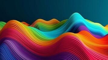 Shinning Multicolored Wave Foundation. Creative resource, photo