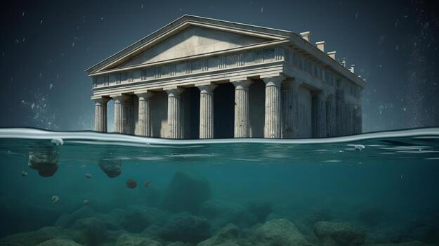 Supervising an account Default and Bank Emergency or as Banks choking in commitment with cash related instability or liquidation concept and around the world show off issue. photo