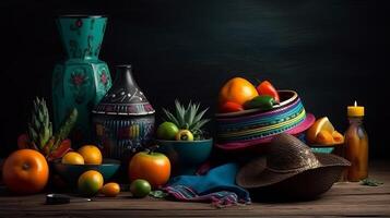 Composition for Cinco de Mayo concept. Creative resource, photo