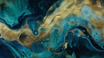 Theoretical Brilliant Blue Jade foundation. photo