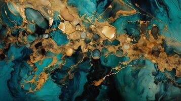 Theoretical Brilliant Blue Jade establishment. photo