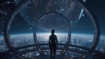 See of the space city of long term, the country of long drag. photo