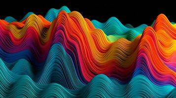 Shinning Multicolored Wave Foundation. Creative resource, photo