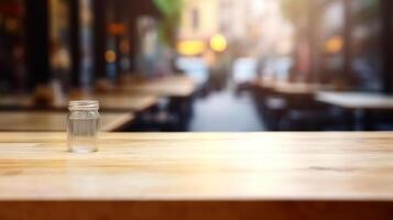 Cleanse wooden table beat with cloud burger joint foundation. Creative resource, photo