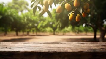 Cleanse wooden table particular of time as of late mango tree foundation. Creative resource, photo