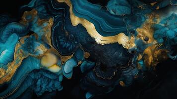 Theoretical Brilliant Blue Jade establishment. photo