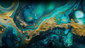 Theoretical Brilliant Blue Jade establishment. photo