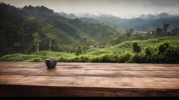 Cleanse wooden table a humble bunch of time as of late tea house establishment. Creative resource, photo