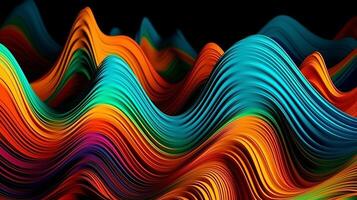 Shinning Multicolored Wave Foundation. Creative resource, photo