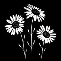 Daisies - Minimalist and Flat Logo - Vector illustration