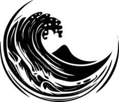 Wave - Minimalist and Flat Logo - Vector illustration
