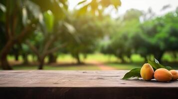 Cleanse wooden table particular of time as of late mango tree foundation. Creative resource, photo