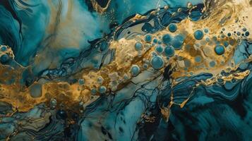 Theoretical Brilliant Blue Jade establishment. photo