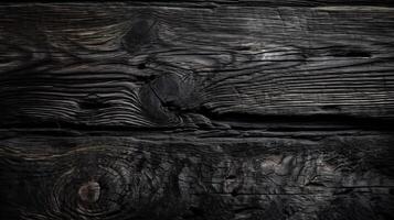 Anticuado y polvoriento pulverizando madera superficie, rayado y granoso abandonado grunge superficie con manchas creativo recurso, ai generado foto