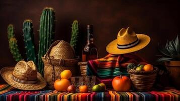 Composition for Cinco de Mayo concept. Creative resource, photo