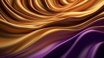 Unprecedented Establishment with Wave Shinning Gold and Purple Point Silk Surface. Creative resource, photo