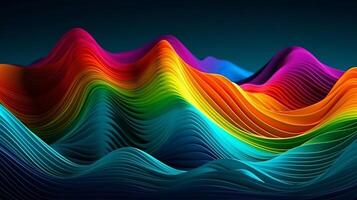 Shinning Multicolored Wave Foundation. Creative resource, photo