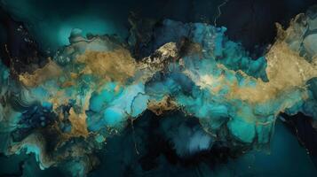 Theoretical Brilliant Blue Jade foundation. photo