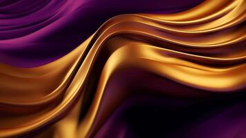 Speculative Foundation with Wave Shinning Gold and Purple Point Silk Surface. photo