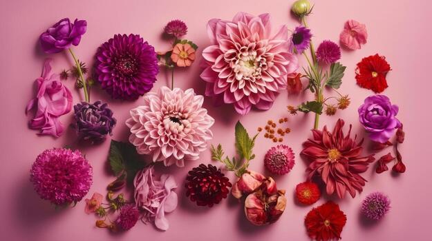 Amassed pink create border on pink foundation. Creative resource, photo