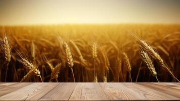 Cleanse wooden table a number of of time as of late brilliant ears of wheat foundation. Creative resource, photo