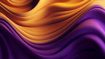 hipotético Fundación con ola brillando oro y púrpura punto seda superficie. ai generado foto
