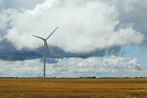 Wind turbine view photo