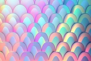 Abstract background with pastel holographic scales. photo