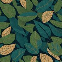 sin costura otoño hojas resumen antecedentes creado con generativo ai tecnología foto