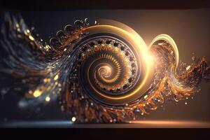 Illusion or dream, innovation or exploration, technology or sci fi. Physics quantum fluctuations 8k octane rendered ultra realistic. Digital art banner for game or movie photo