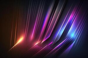 abstract futuristic colorful background with lights, . abstract futuristic neon background with glowing ascending lines. Fantastic background for gamer or slide show photo