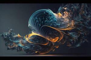 Illusion or dream, innovation or exploration, technology or sci fi. Physics quantum fluctuations 8k octane rendered ultra realistic. Digital art banner for game or movie photo