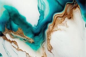 Marble ink abstract art from exquisite original painting for abstract background, colorful. Painting was painted on high quality paper texture to create smooth background photo