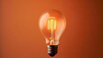 Close up of light bulb. Illustration photo