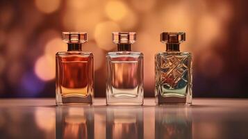 Luxury perfume bottles. Illustration photo